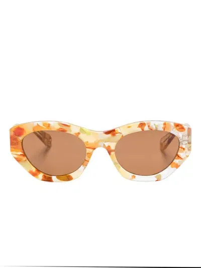 Chloé Ch0220s Sunglasses In Orange