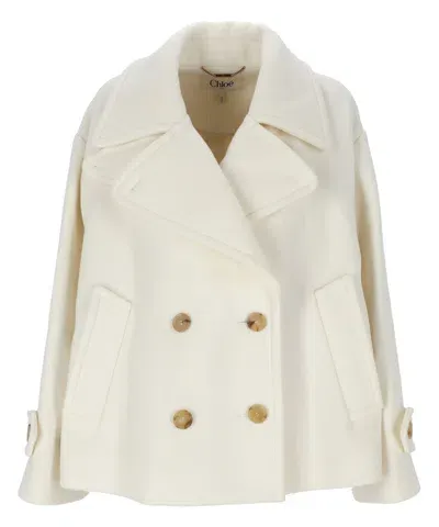 Chloé Coat In White