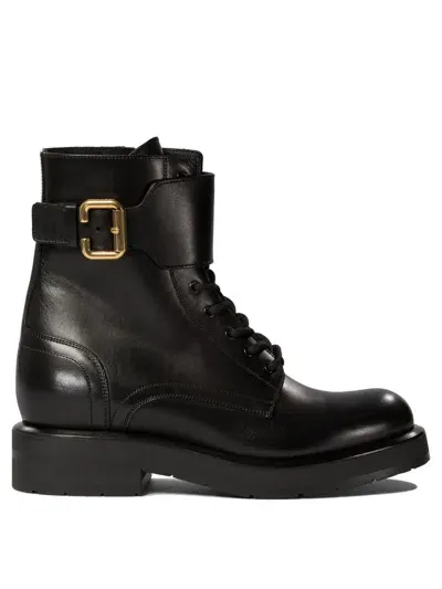 Chloé "coddington" Combat Boots In Black