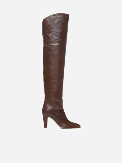 Chloé Eve Over-the-knee Boots In Sooty Brown