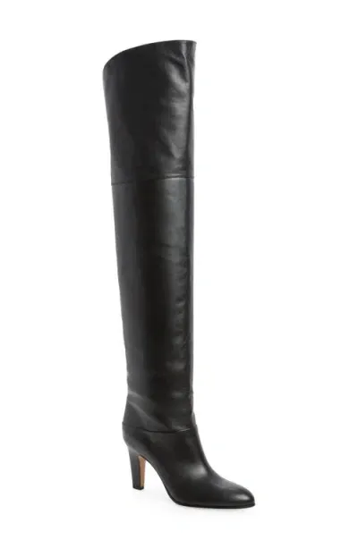 Chloé Eve Leather Over-the-knee Boots In Black