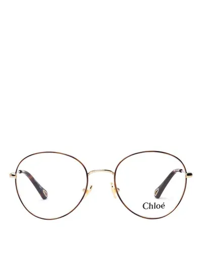 Chloé Eyeglasses In Gold