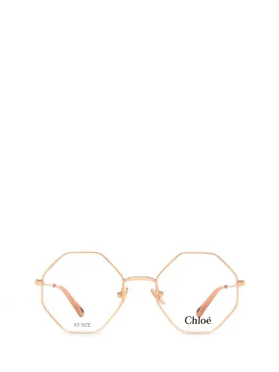 Chloé Eyeglasses In Gold