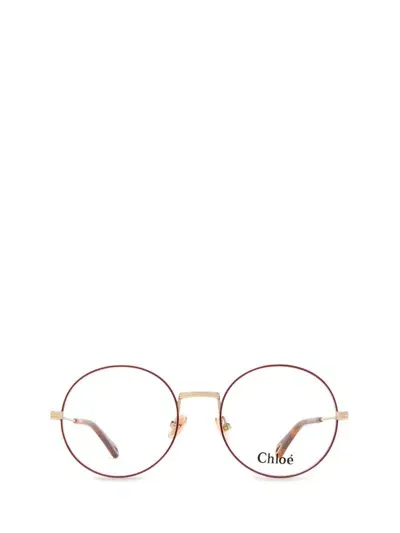 Chloé Eyeglasses In Gold