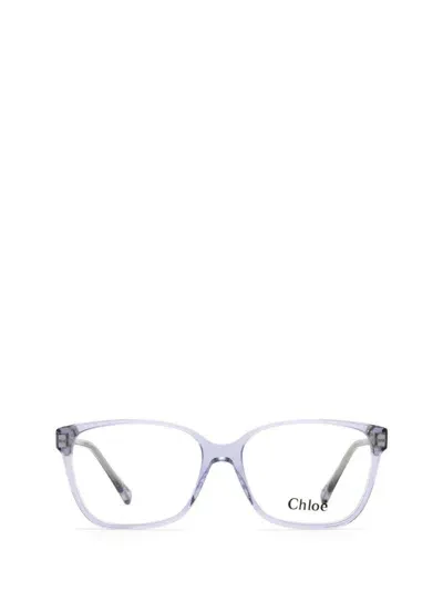 Chloé Eyeglasses In Transparent Blue