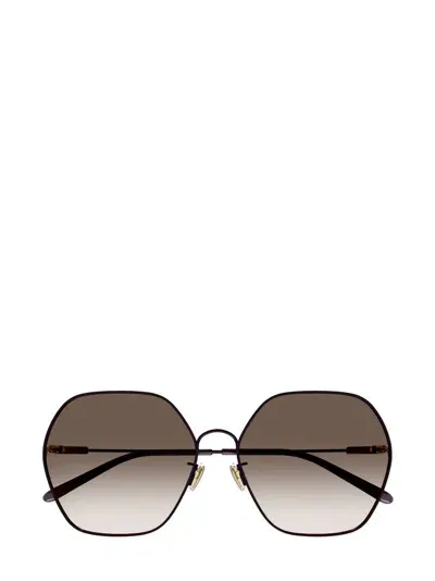 Chloé Eyewear Geometric In Brown