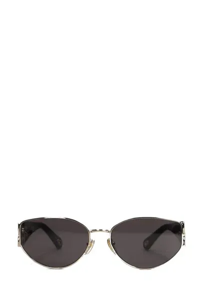 Chloé Eyewear Irregular Frame Sunglasses In Gold