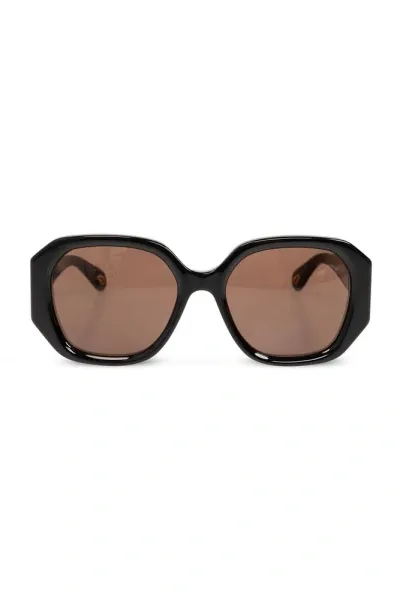 Chloé Eyewear Geometric Frame Sunglasses In Multi