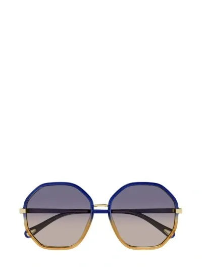 Chloé Eyewear Round In Blue