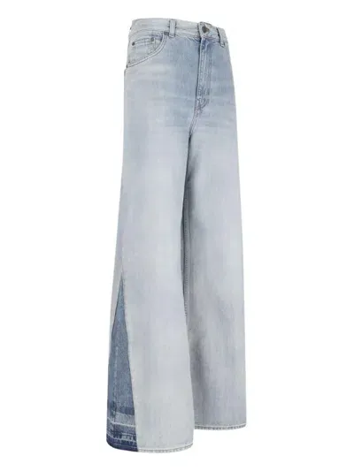 Chloé Flared Leg Jeans In V Graceful Blue