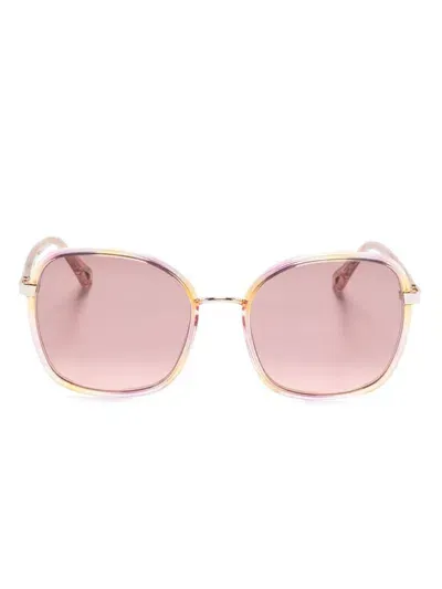 Chloé Franky Sunglasses In Pink