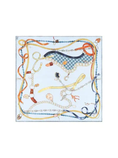 Chloé Graphic Printed Square Scarf In Multi