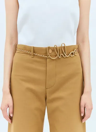 Chloé Iconic Small Belt In Gold