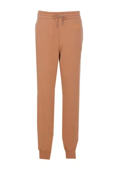 Chloé Jh05 Track Pants In Beige