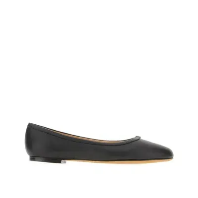 Chloé Black Nappa Leather Ballerinas