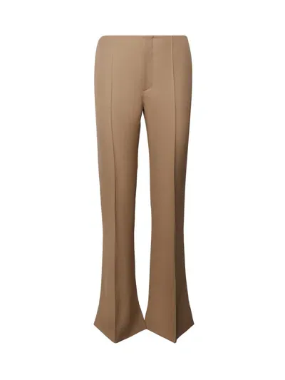 Chloé Low-waisted Slim Tailored Trousers In Brown