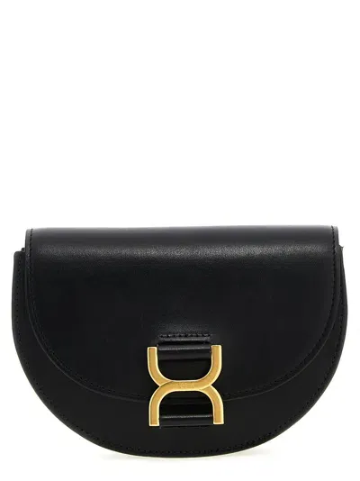 Chloé Marcie Crossbody Bags In Black