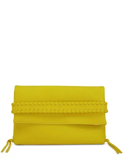 Chloé Mony Clutch Bag In Yellow