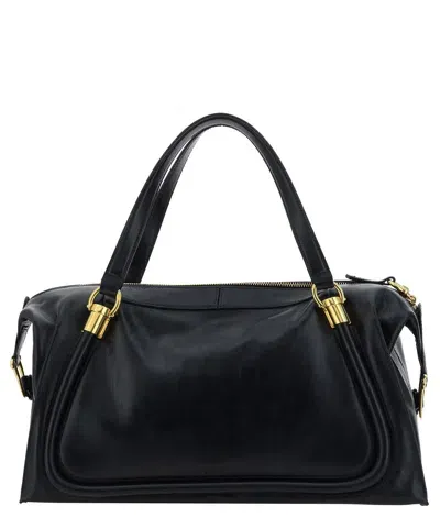 Chloé Paraty 24 Handbag In Black