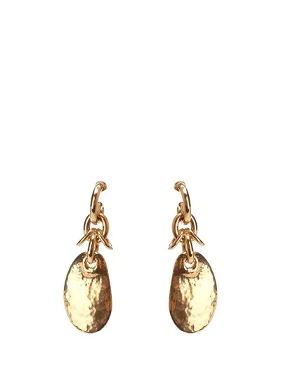 Chloé Petal Asymmetric Earrings In Gold