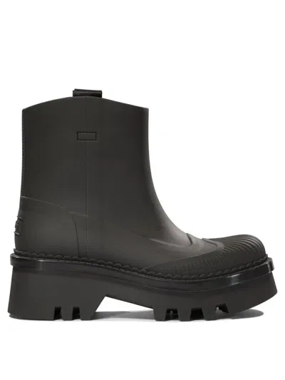 Chloé "raina" Rain Boots In Black