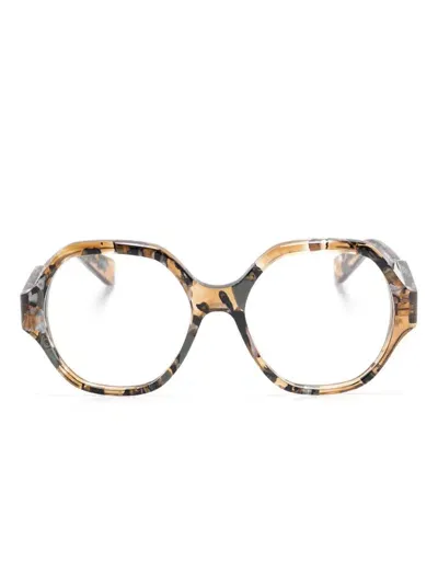 Chloé Round-frame Glasses In Brown