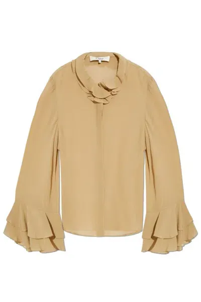 Chloé Ruffled Long In Beige