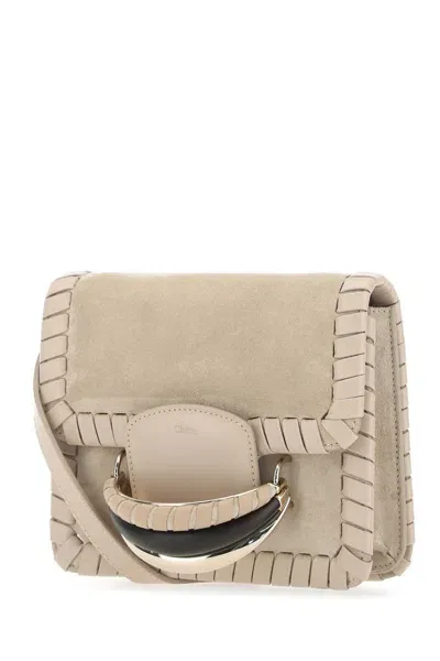 Chloé Sand Suede Kattie Clutch In 278