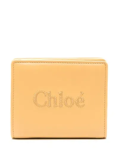 Chloé Sense Wallet In Yellow