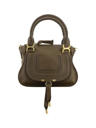 Chloé 'marcie' Small Handbag In Brown