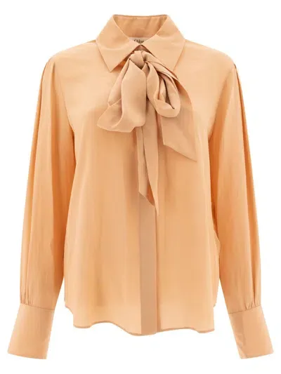 Chloé Crepe De Chine Romantic Shirt In Pink