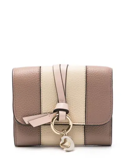 Chloé Small Alphabet Wallet In Pink