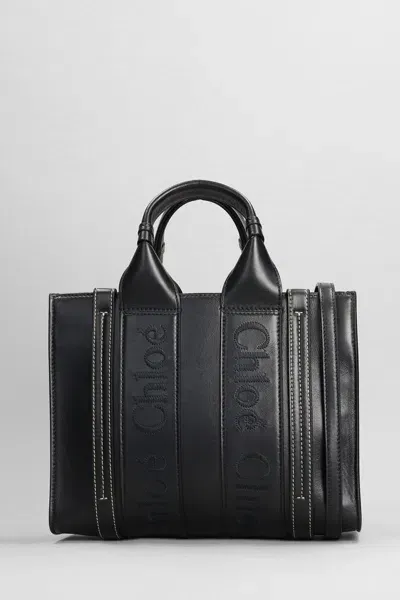 Chloé Small Tote With Stra Tote In Black