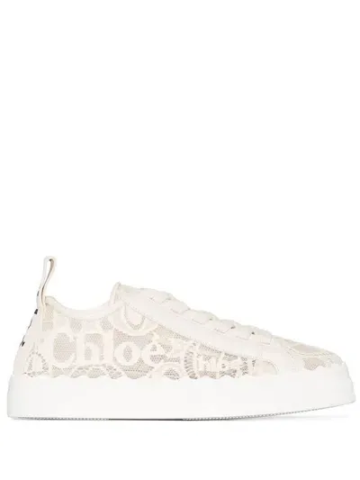 Chloé Women's Lauren Sneaker In Mildbeige