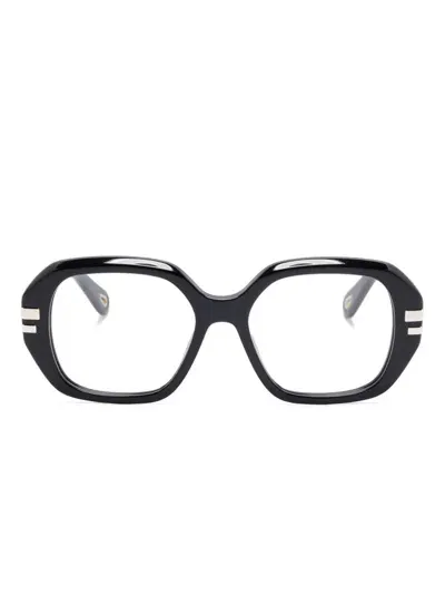 Chloé Square-frame Glasses In Schwarz