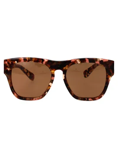 Chloé Chloe Squared Sunglasses Ch0149 S 007 In Brown