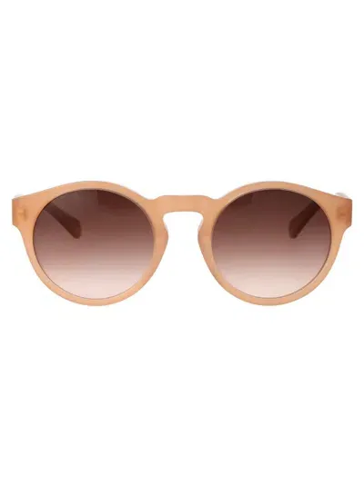 Chloé Chloe Sunglasses In 004 Nude Nude Brown