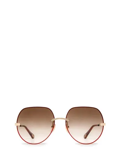 Chloé Sunglasses In Gold