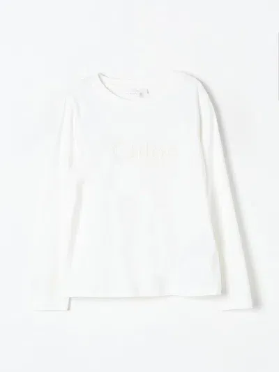 Chloé T-shirt  Kids Color White In Weiss