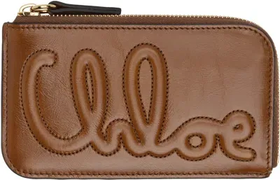 Chloé タン C  Small Purse カードケース In 26m Clay Brown