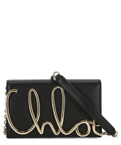 Chloé The Iconic Shoulder Bag In Black