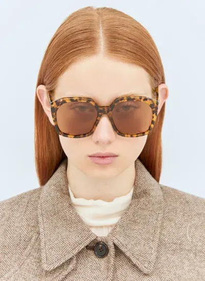 Chloé Tortoiseshell Sunglasses In Brown