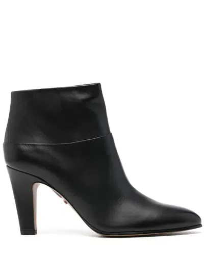 Chloé Eve Leather Ankle Boots In Black