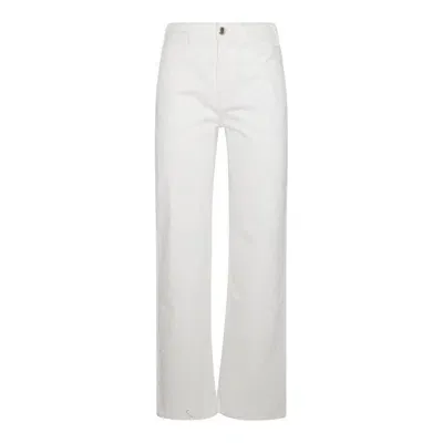 Chloé Low-rise Flared Jeans In White