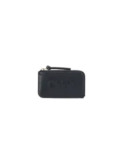 Chloé Chloè Wallets In Black