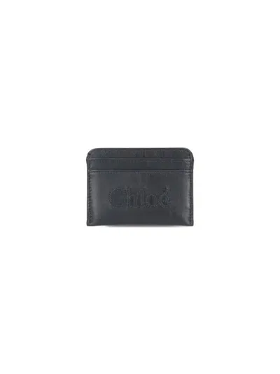 Chloé Chloè Wallets In Black