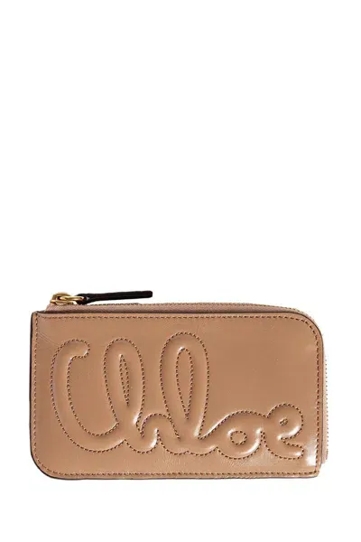 Chloé Wallet  Woman Color Pink In Brown