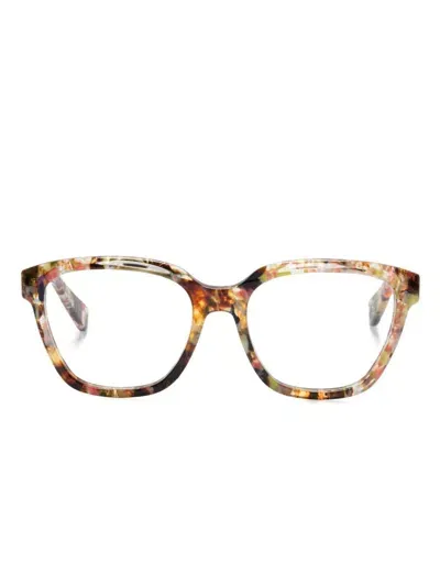 Chloé Wayfarer-frame Glasses In Orange