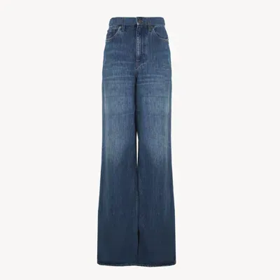 Chloé High-rise Wide-leg Jeans In Blue