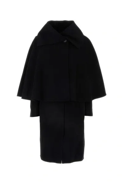 Chloé Black Wool Blend Coat